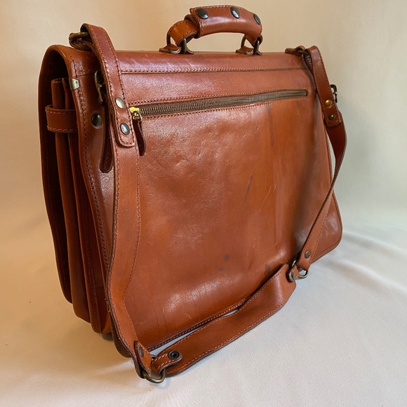 I MEDICI Firenzi Italian leather briefcase messenger bag - Picture 2 of 16